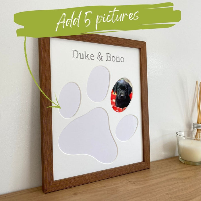 Personalised Puppy Paw Print Picture Frame