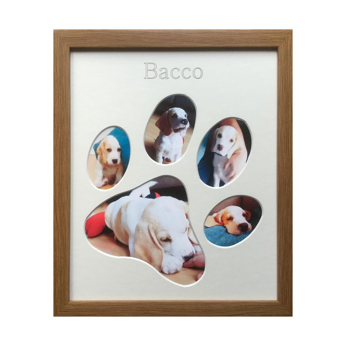 5 picture puppy paw frame