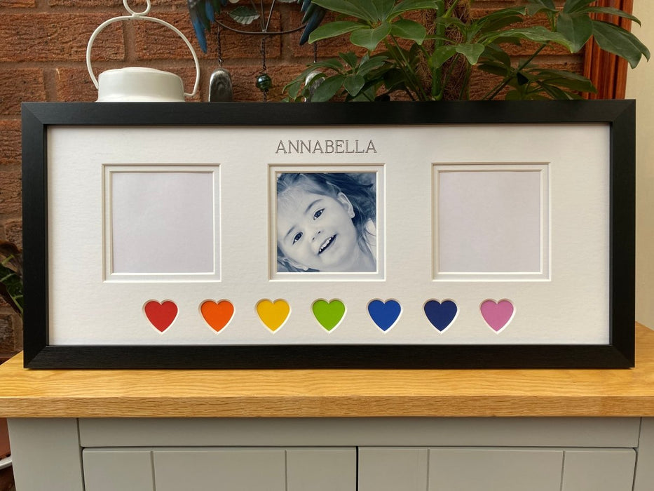 Rainbow Heart-shaped Picture Frame