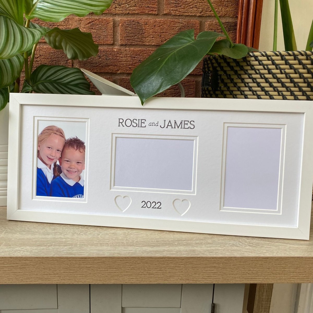 Personalised School Picture Frame, White - Azana Photo Frames