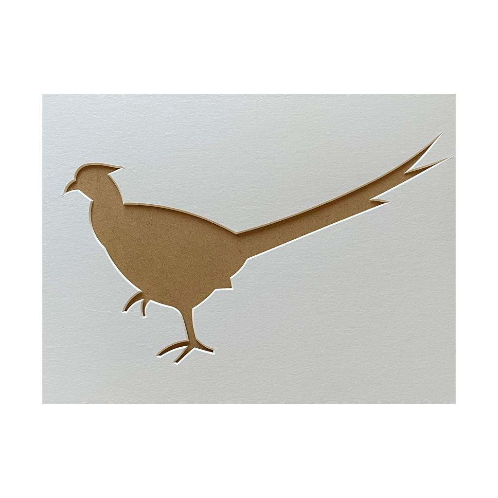 Pheasant Silhouette Picture Mount