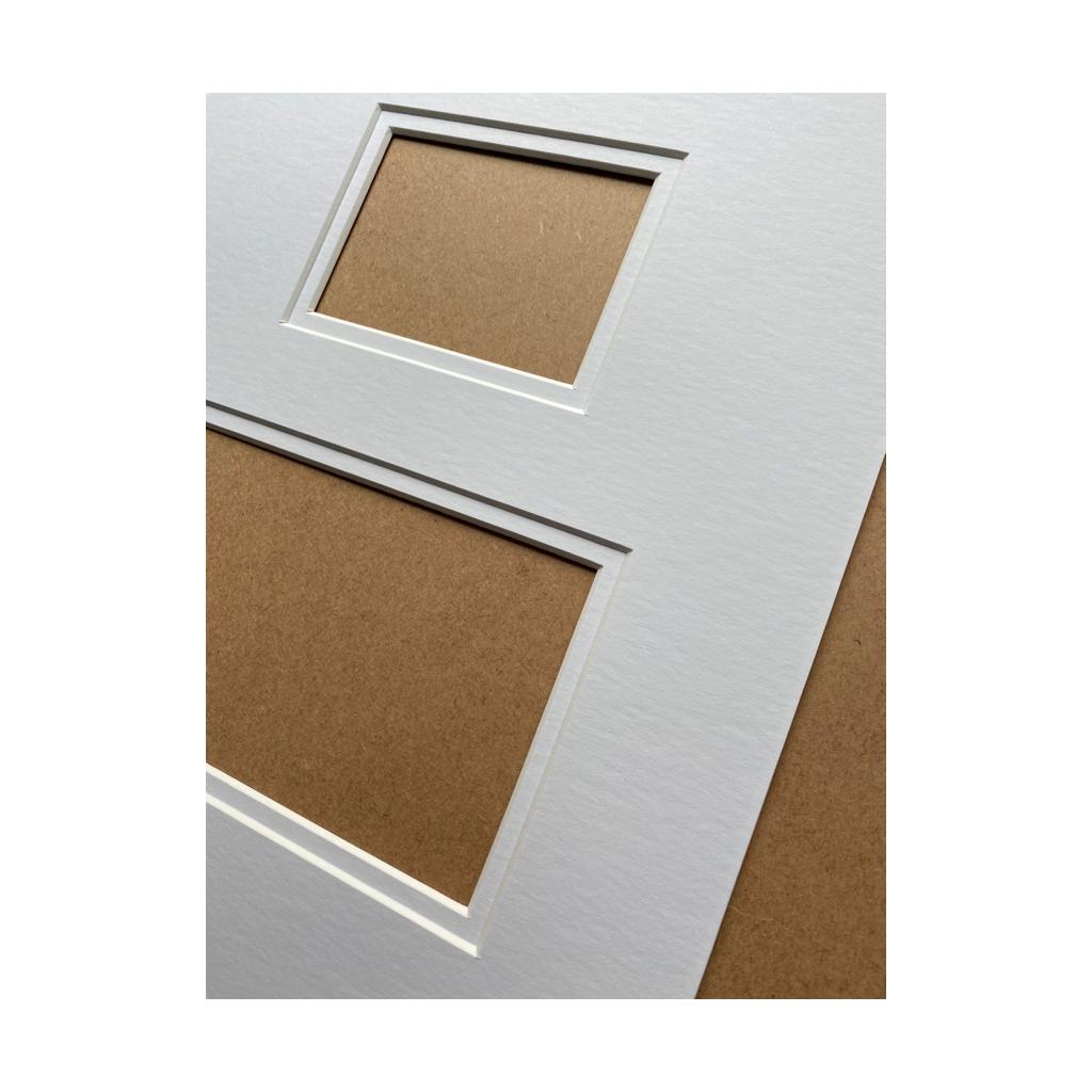 Pre-Cut Ready 2 Aperture Picture Mount 12 x 10
