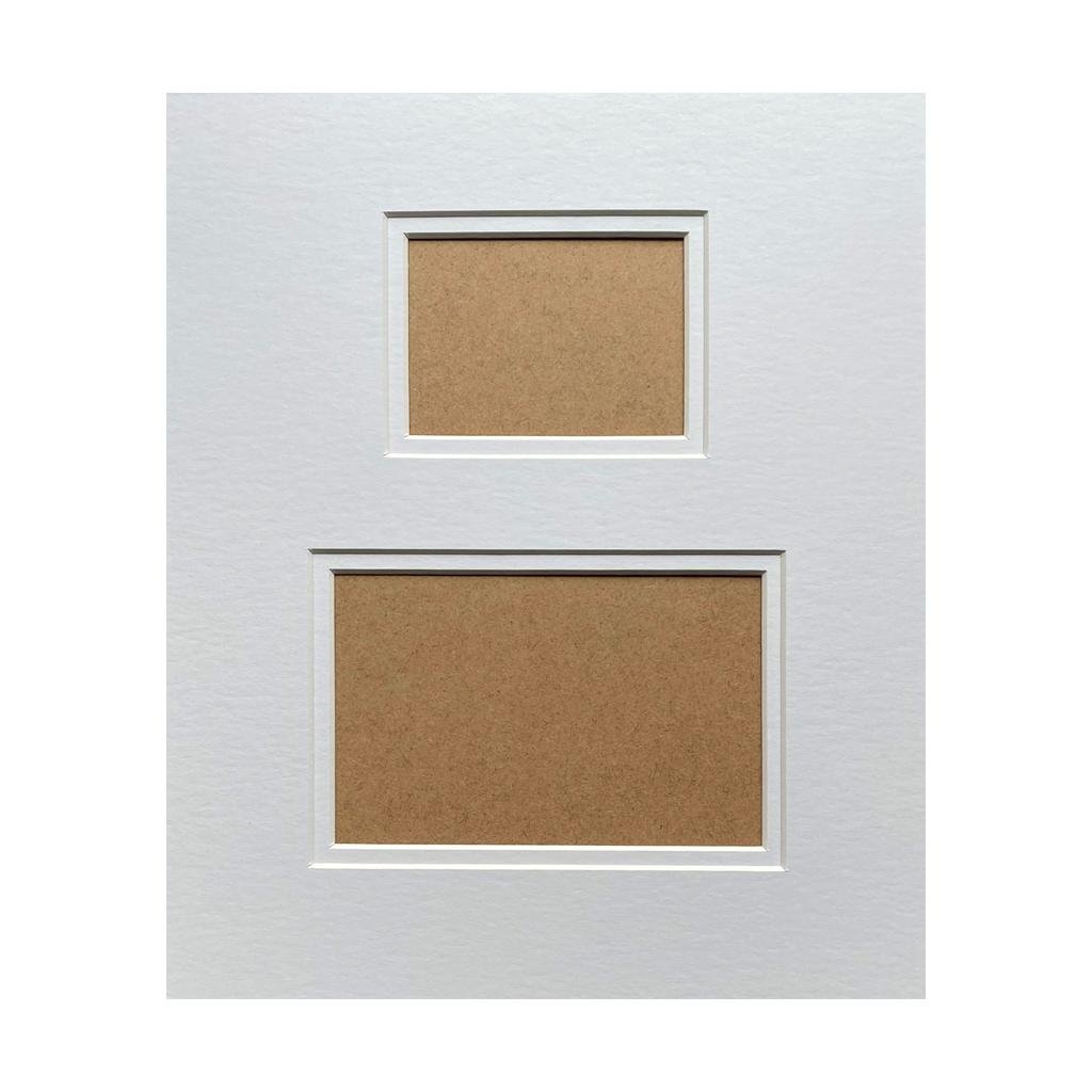 Pre-Cut Ready 2 Aperture Picture Mount 12 x 10