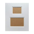 Pre-Cut Ready 2 Aperture Picture Mount 12 x 10