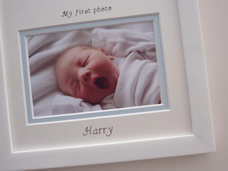 Personalised boy name scan photo frame