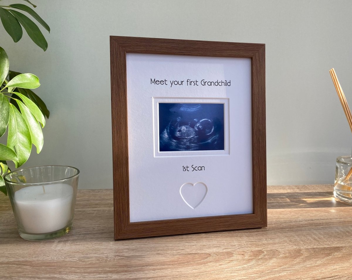 Pregnancy Scan Picture Frame for First-time Grandparents - Azana Photo Frames