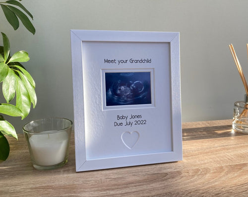 Pregnancy Scan Picture Frame for First-time Grandparents - Azana Photo Frames