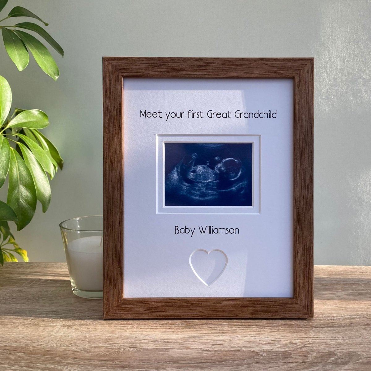 Custom 1st Baby Scan Great Grandparents Gift | Azana Photo Frames