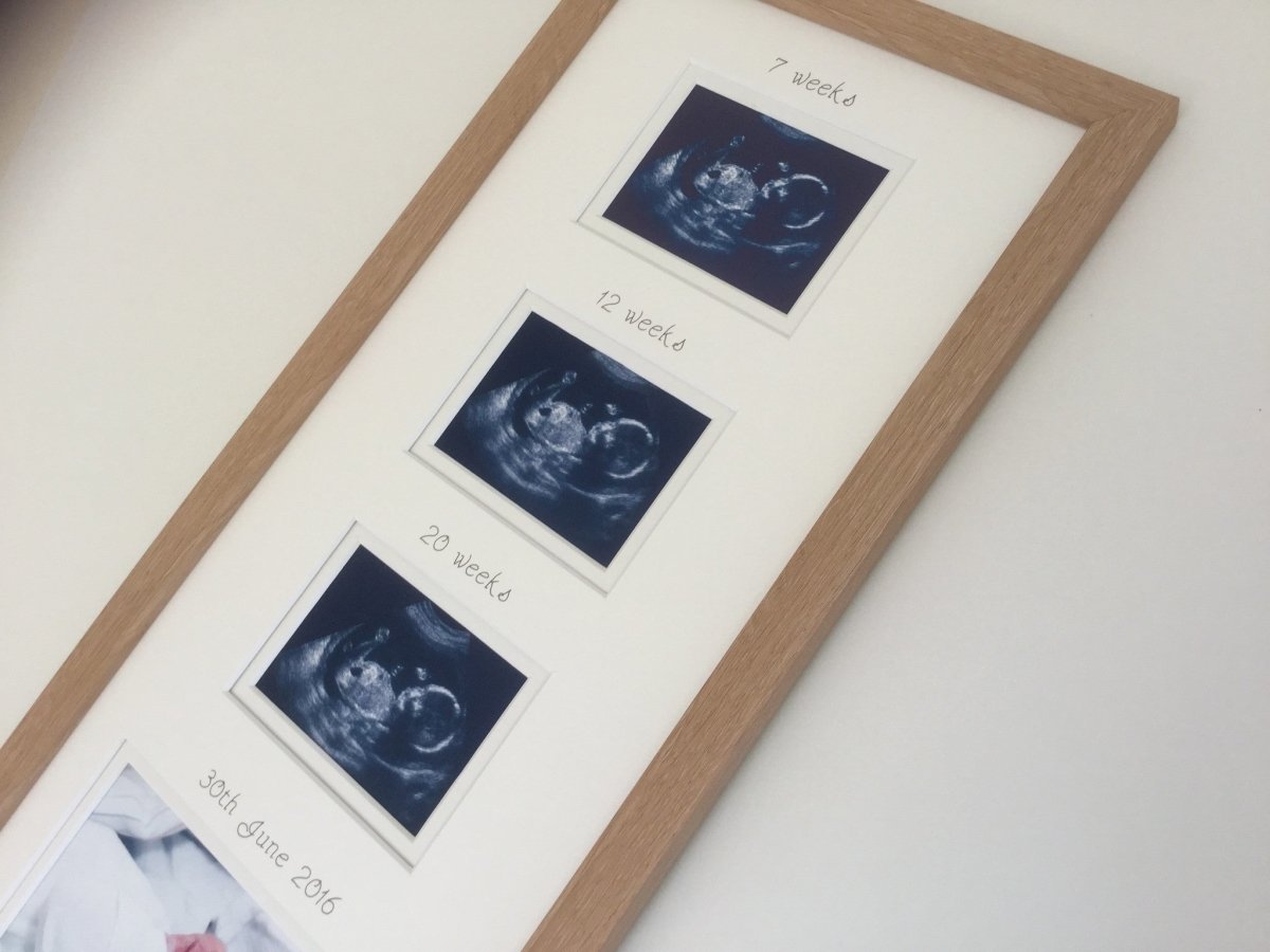 Pregnancy Weeks Scan Photo Frame 20 x 8 - Azana Photo Frames