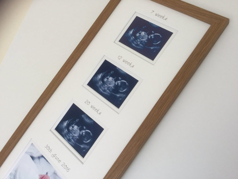 Pregnancy Weeks Scan Photo Frame 20 x 8 - Azana Photo Frames