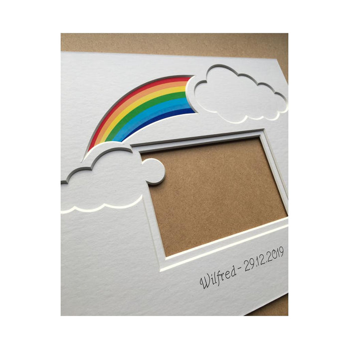 Rainbow Baby Clouds Picture Mount