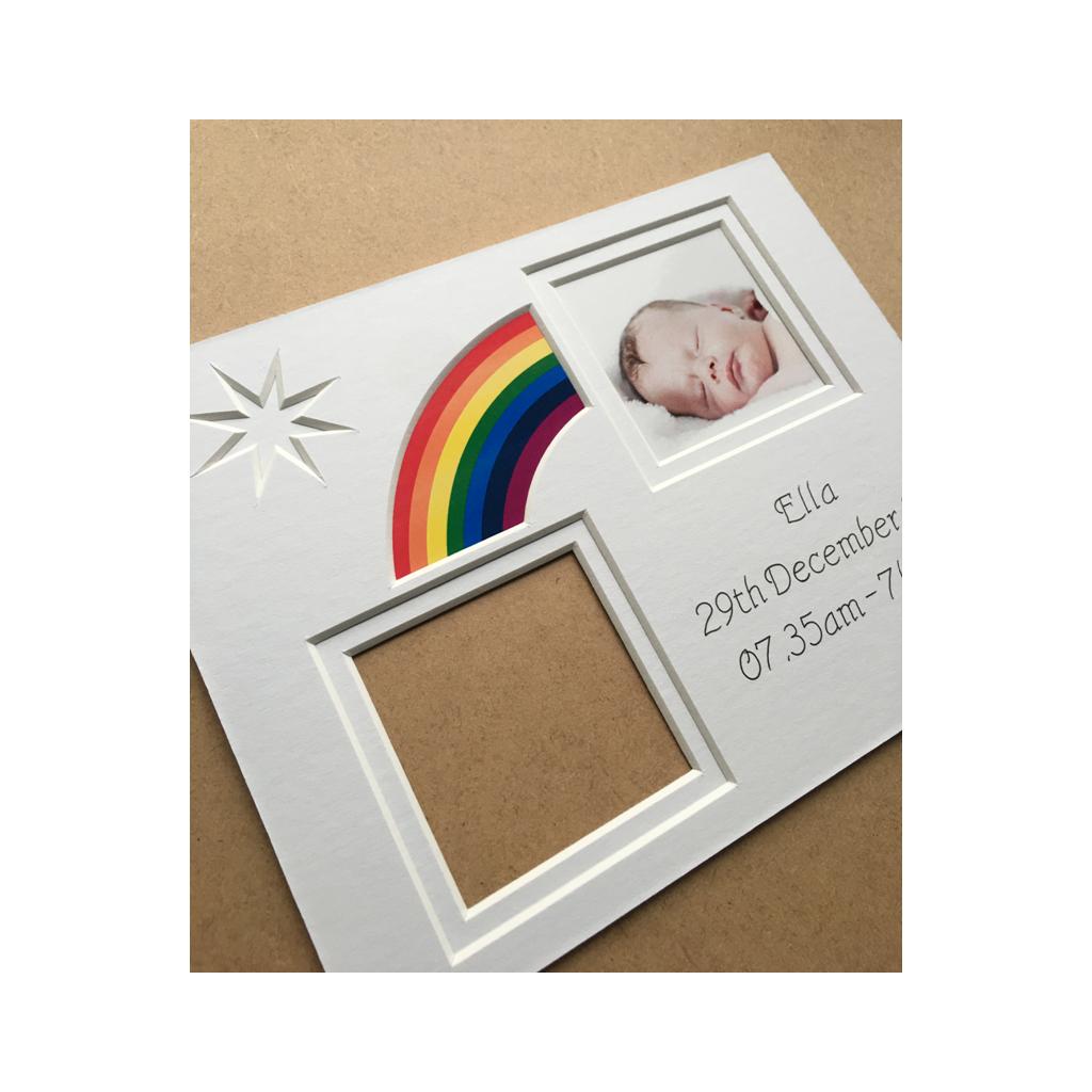 Rainbow Baby Picture Mount