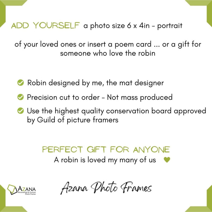 Robin Picture Frame, Light Brown