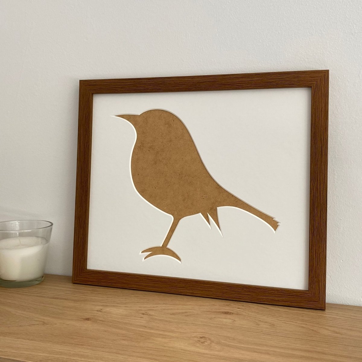 Robin Silhouette Picture Frame - Dark Brown - Azana Photo Frames