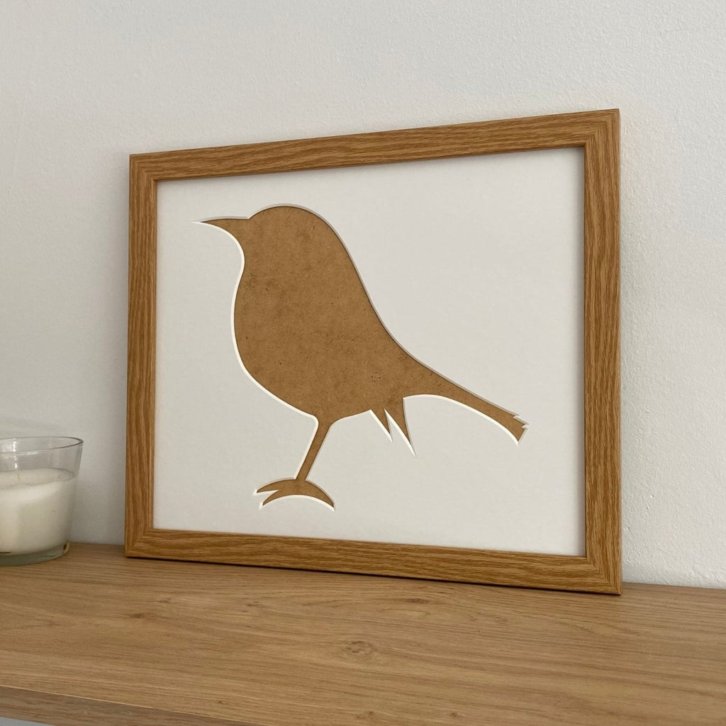 RobinSilhouette-LightBrown-AzanaPhotoFrames