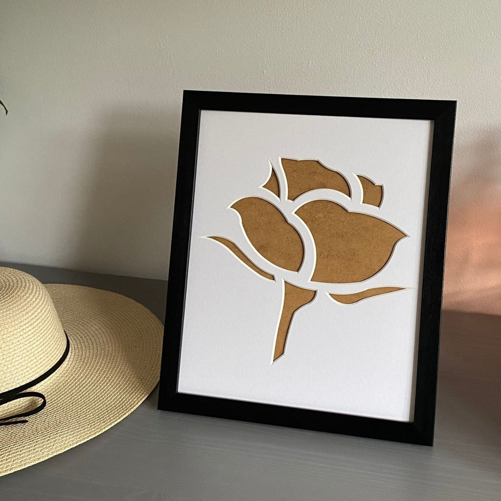 Rose Silhouette Frame - Azana Photo Frames