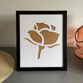 Rose Silhouette Picture Frame, Black - Azana Photo Frames