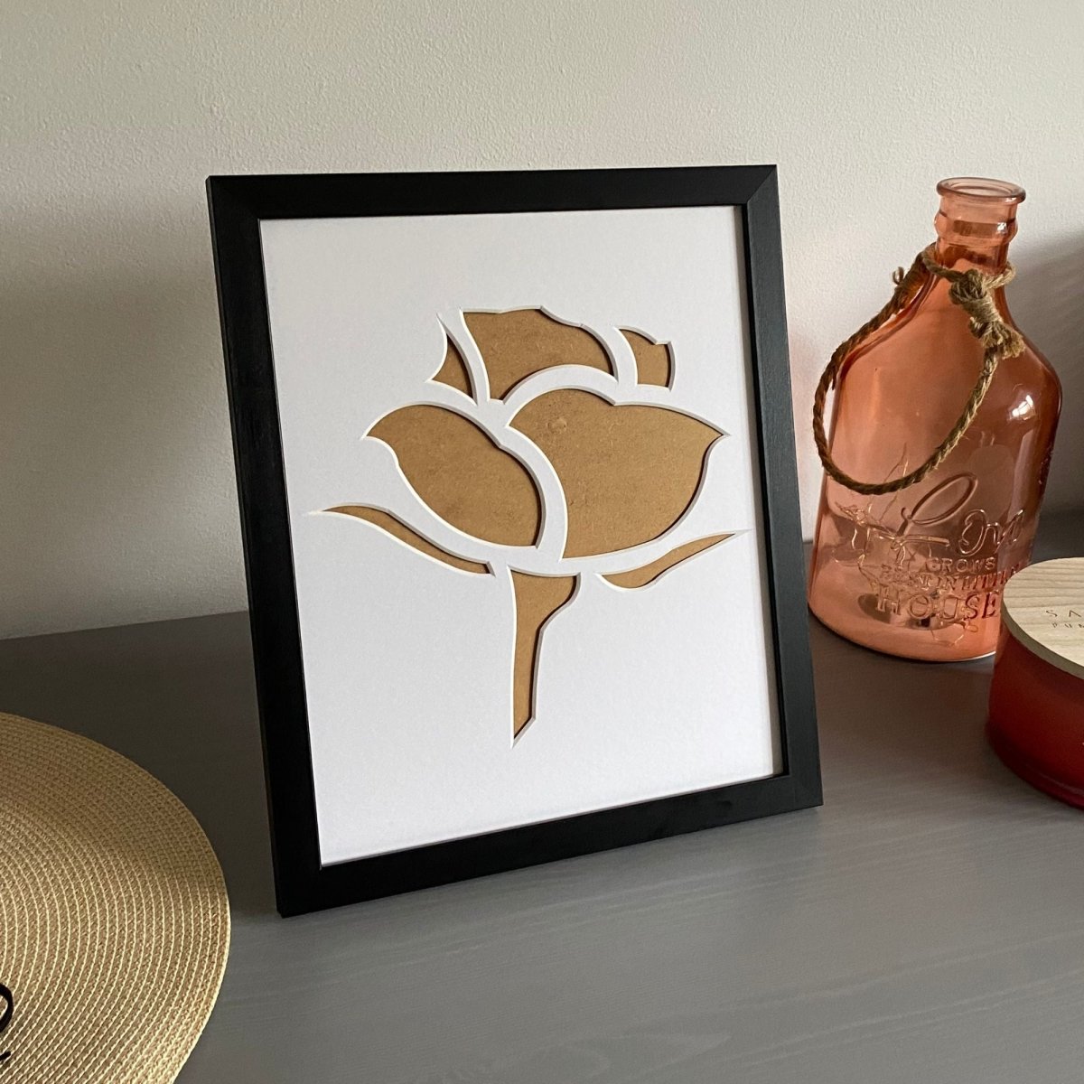 Rose Silhouette Picture Frame - Azana Photo Frames