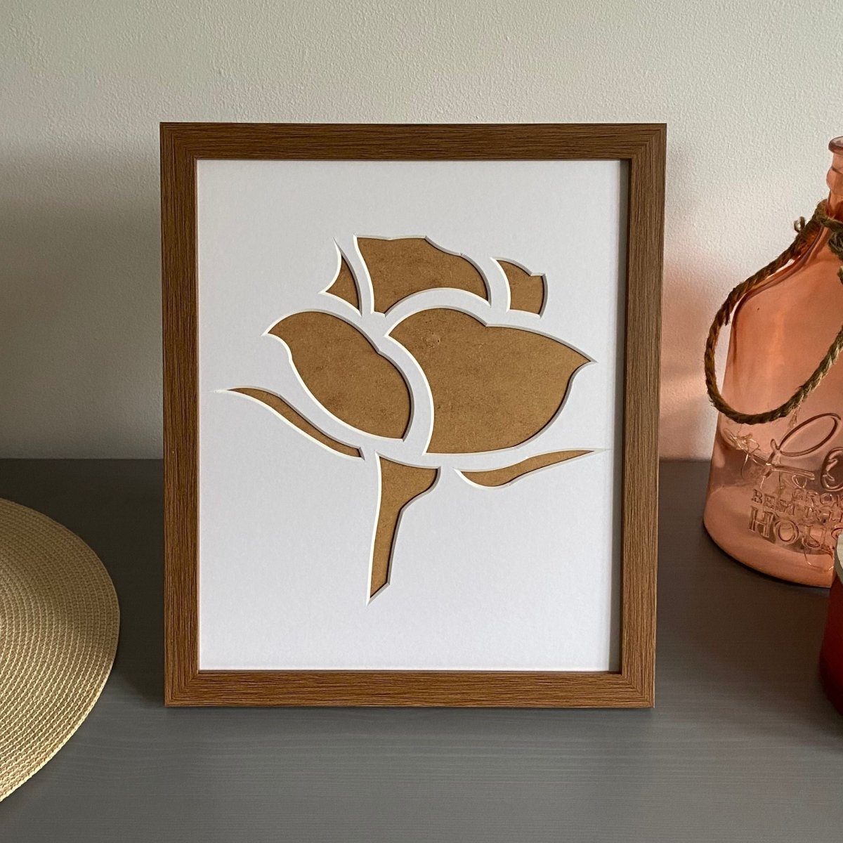 Rose Silhouette Picture Frame, Azana Photo Frames