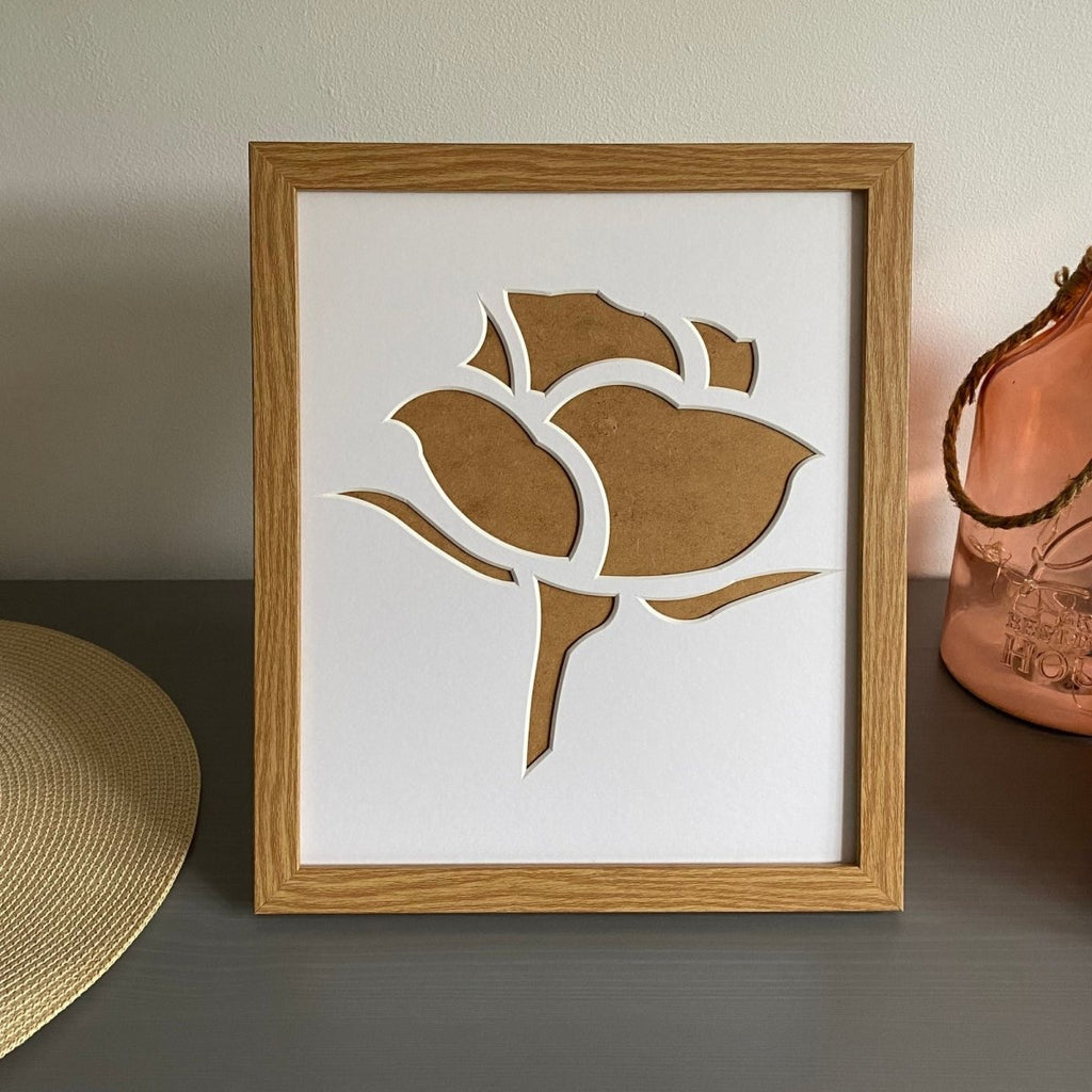 Rose Silhouette Picture Frame - Azana Photo Frames