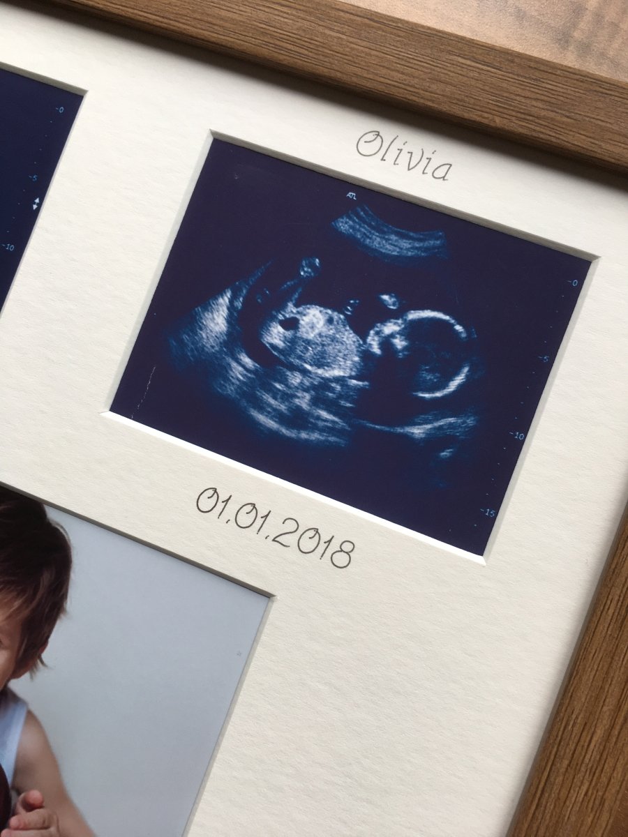 Siblings Brother Sister Personalised Picture Frame, Dark Brown - Azana Photo Frames