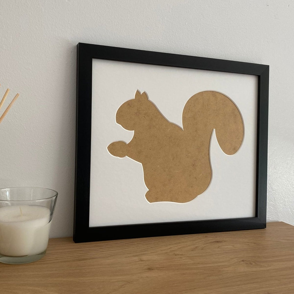Squirrel silhouette Picture Frame, Black - Azana Photo Frames