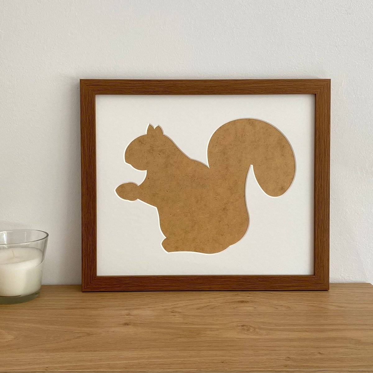 Squirrel Silhouette Picture Frame, Dark Brown - Azana Photo Frames