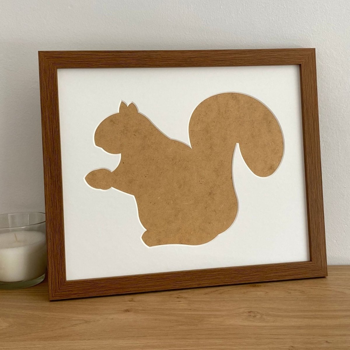 Squirrel Silhouette Picture Frame, Dark Brown - Azana Photo Frames