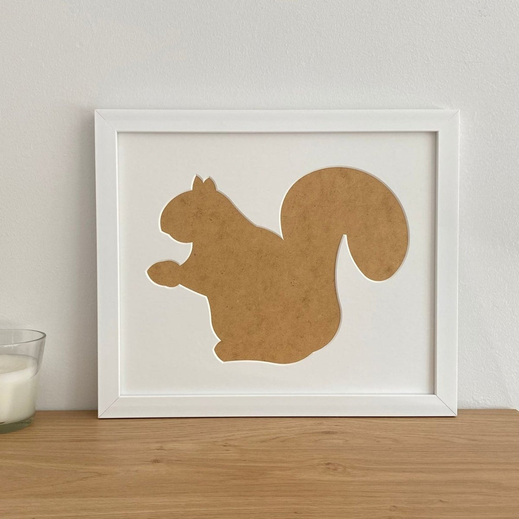 Squirrel Silhouette Picture Frame, White - Azana Photo Frames