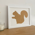Squirrel Silhouette Picture Frame, White - Azana Photo Frames