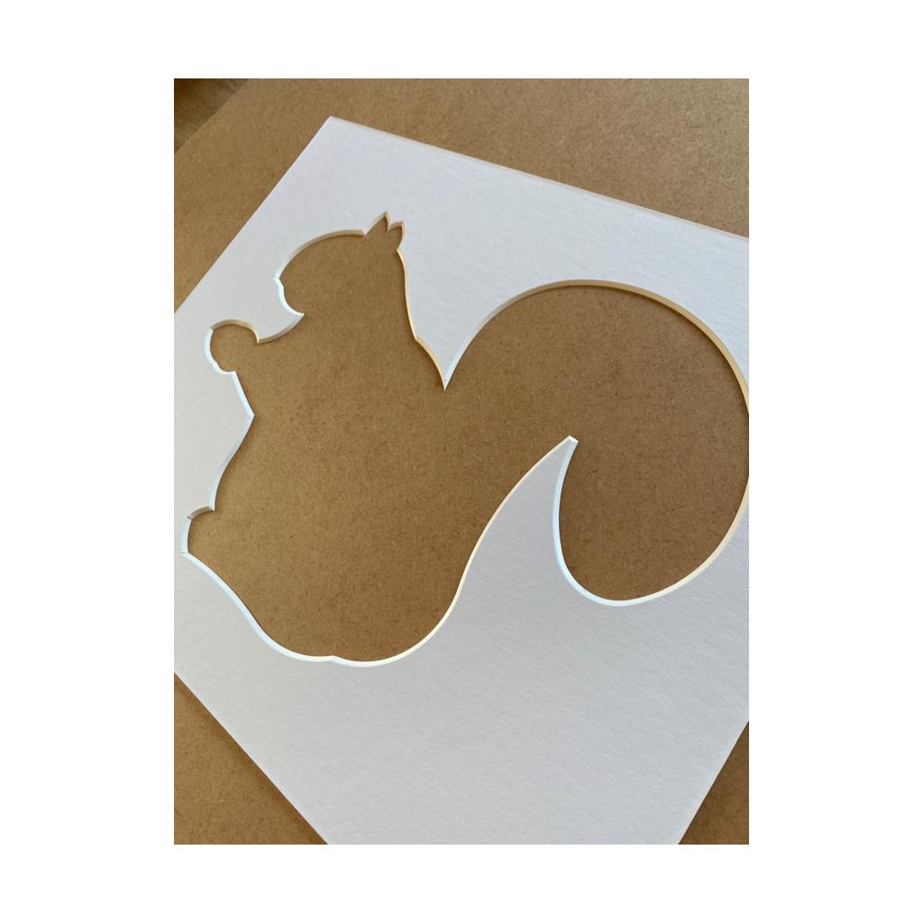 Squirrel Silhouette Mount