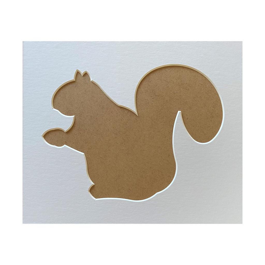 Squirrel Silhouette Picture Mount