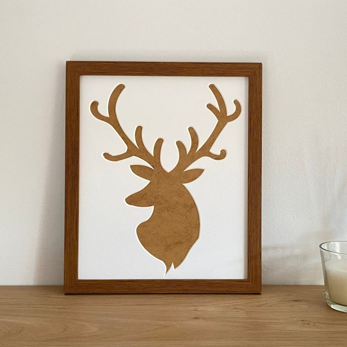 Home decor - Stag Picture Framing Wall Hanging