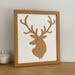 Stag Head Silhouette Picture Frame, Light Brown - Azana Photo Frames