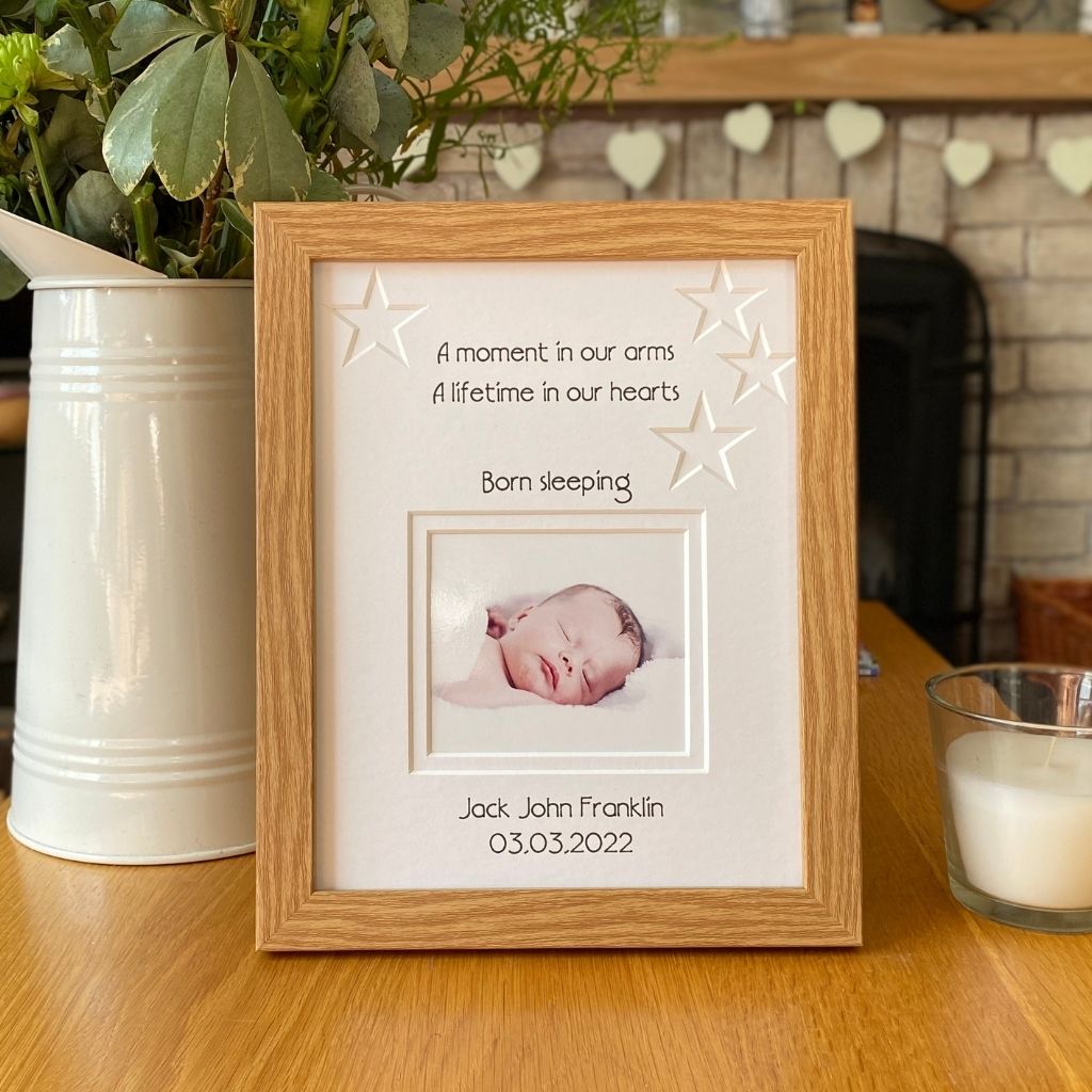 Stars Baby Born Sleeping Picture Frame - Azana Photo Frames