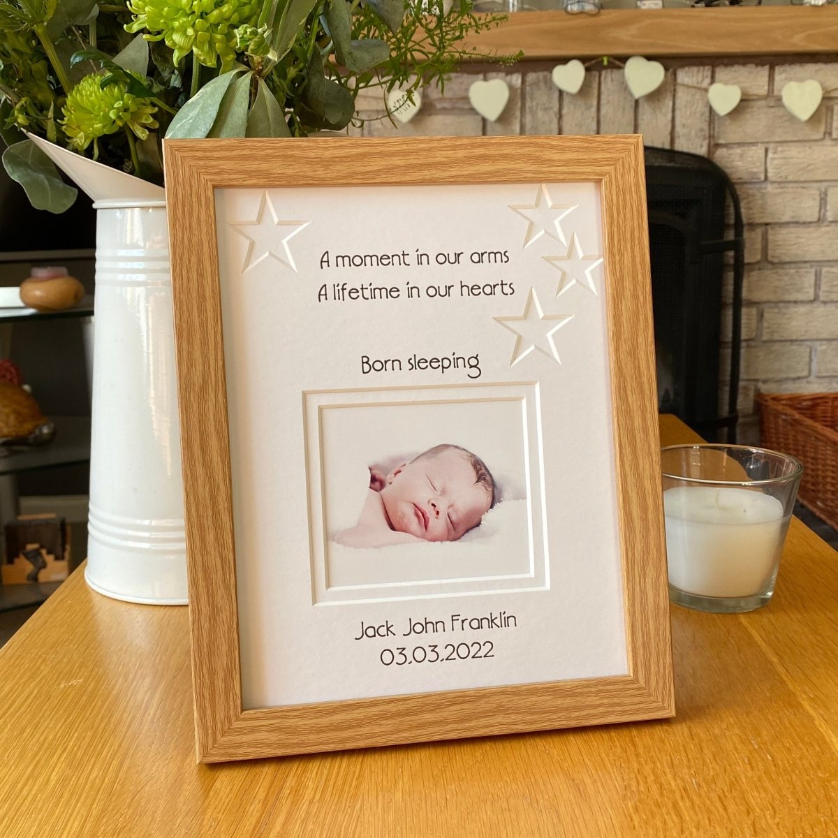 Stars Baby Born Sleeping Picture Frame - Azana Photo Frames