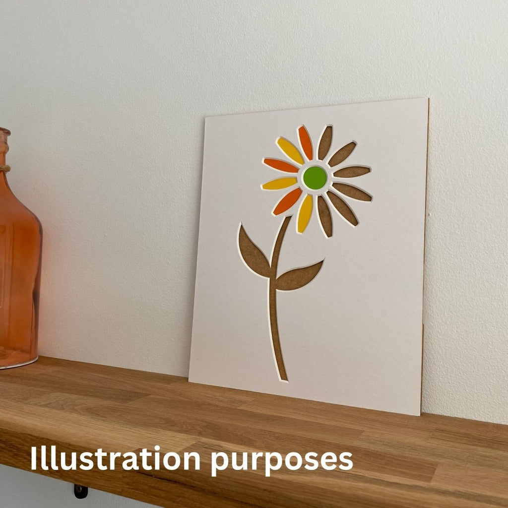 Stem Daisy Picture Mount, Silhouette