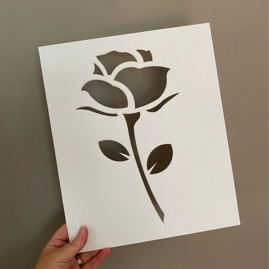 Stem Rose Picture Mount, Silhouette - Azana Photo Frames