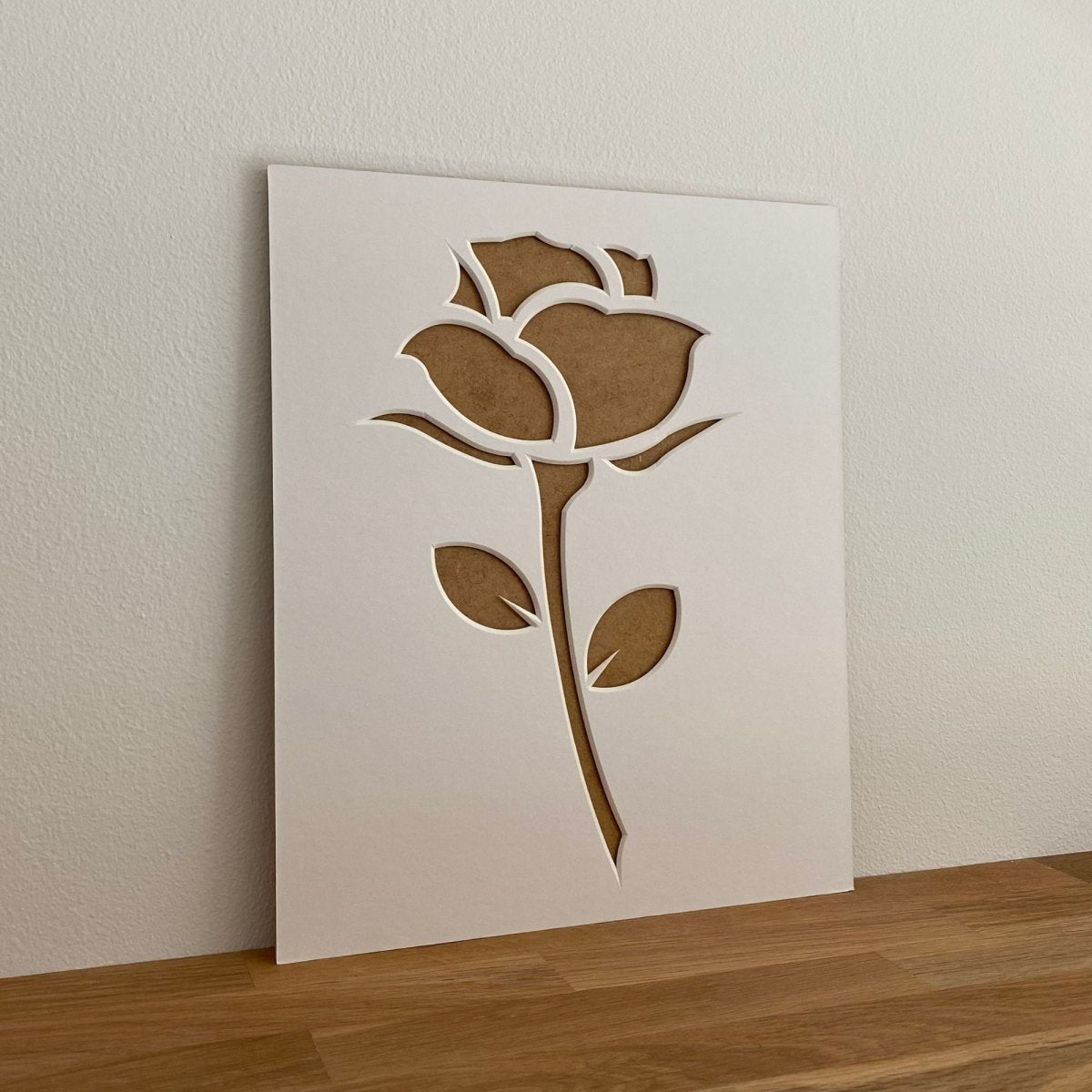 White Stem Rose Picture Mount - Azana Photo Frames