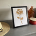 Black Stem Rose Silhouette Flower - Azana Photo Frames