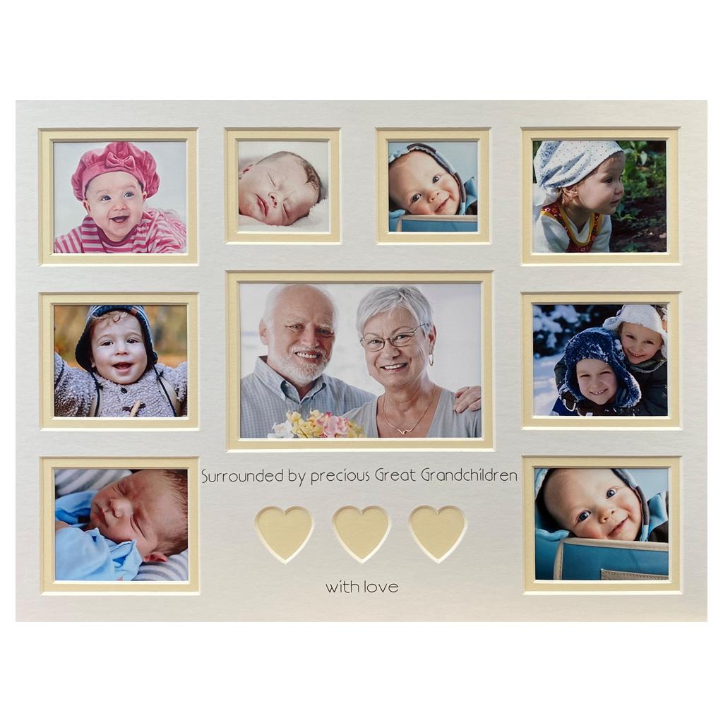 Surrounded by Precious Great Grandchildren Picture Mount