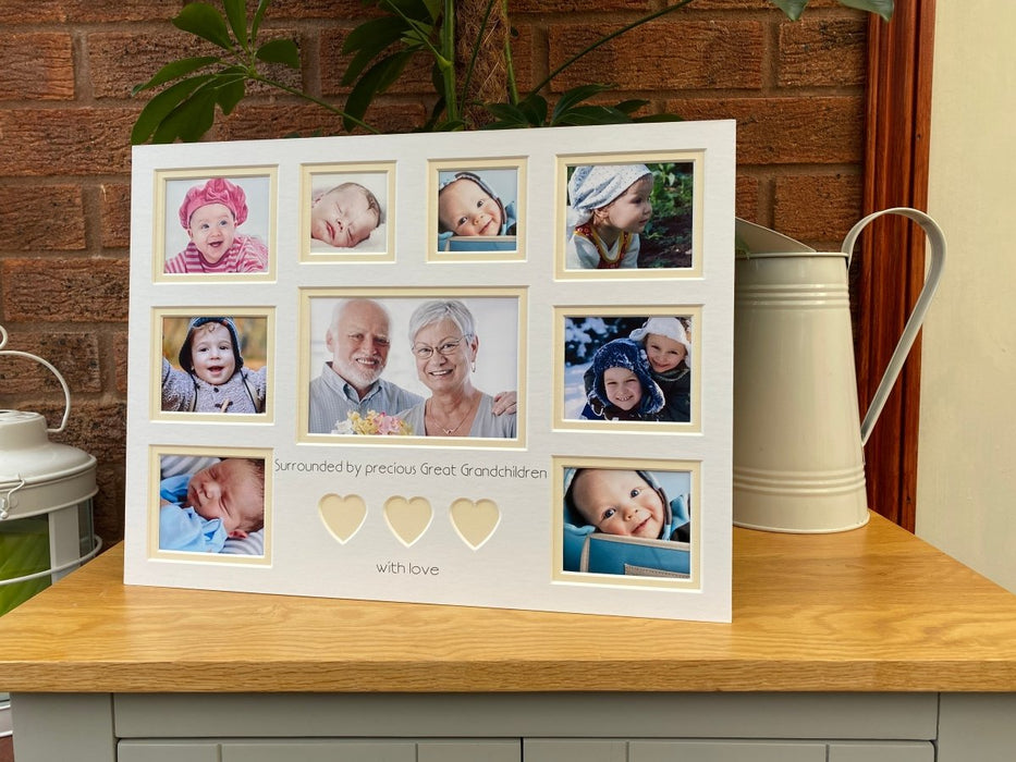 Surrounded by Precious Great Grandchildren Photo Mount