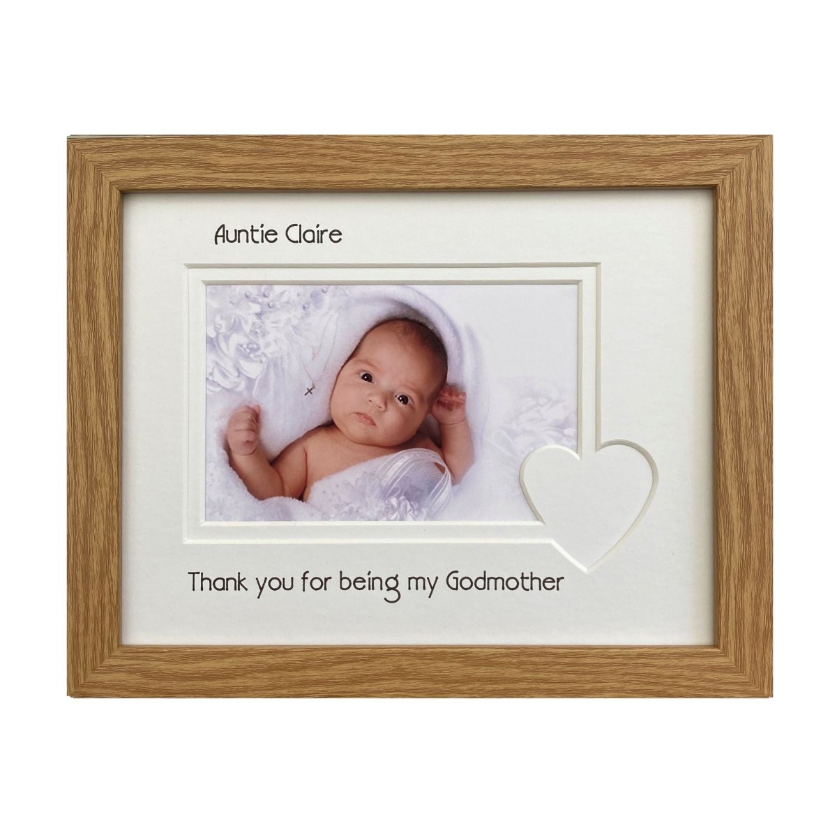 Thank You Godmother Picture Frame Landscape Portrait - Azana Photo Frames