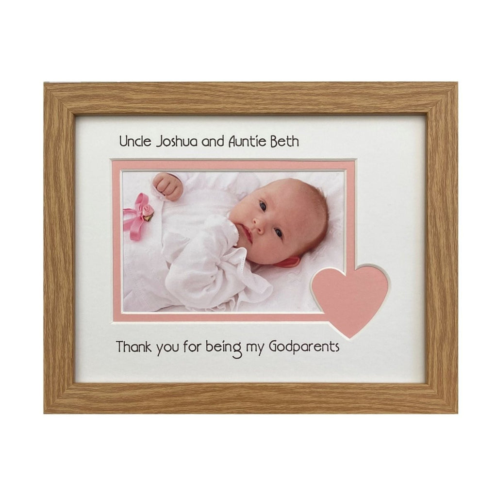 Thank you Godparents Picture Frame Landscape Portrait - Azana Photo Frames