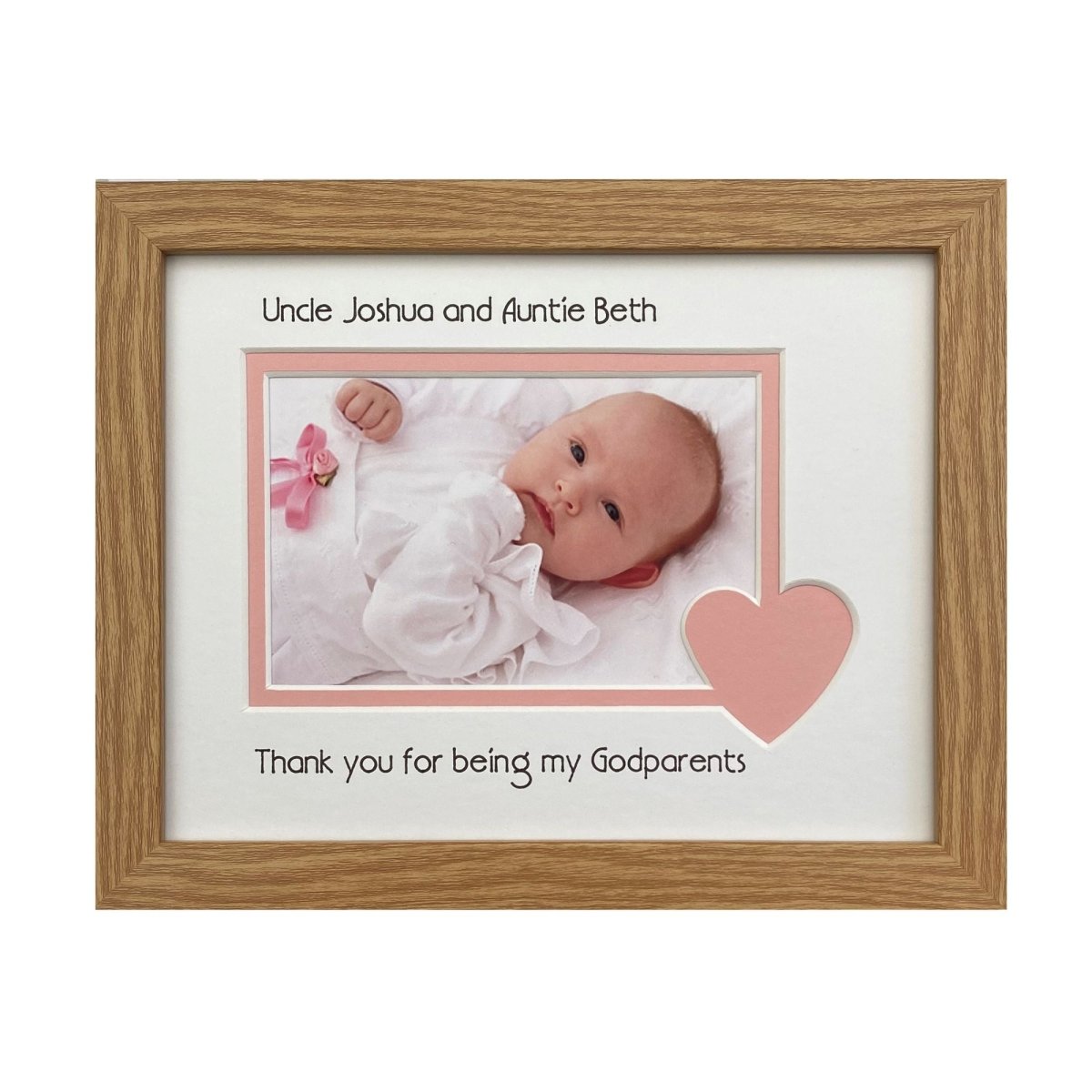 Thank you Godparents Picture Frame Landscape Portrait - Azana Photo Frames
