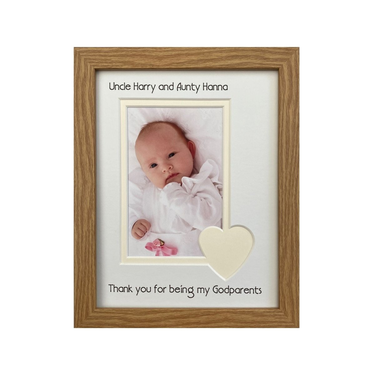 Thank you Godparents Picture Frame Landscape Portrait - Azana Photo Frames