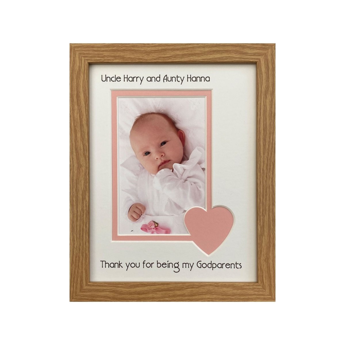Thank you Godparents Picture Frame Landscape Portrait - Azana Photo Frames