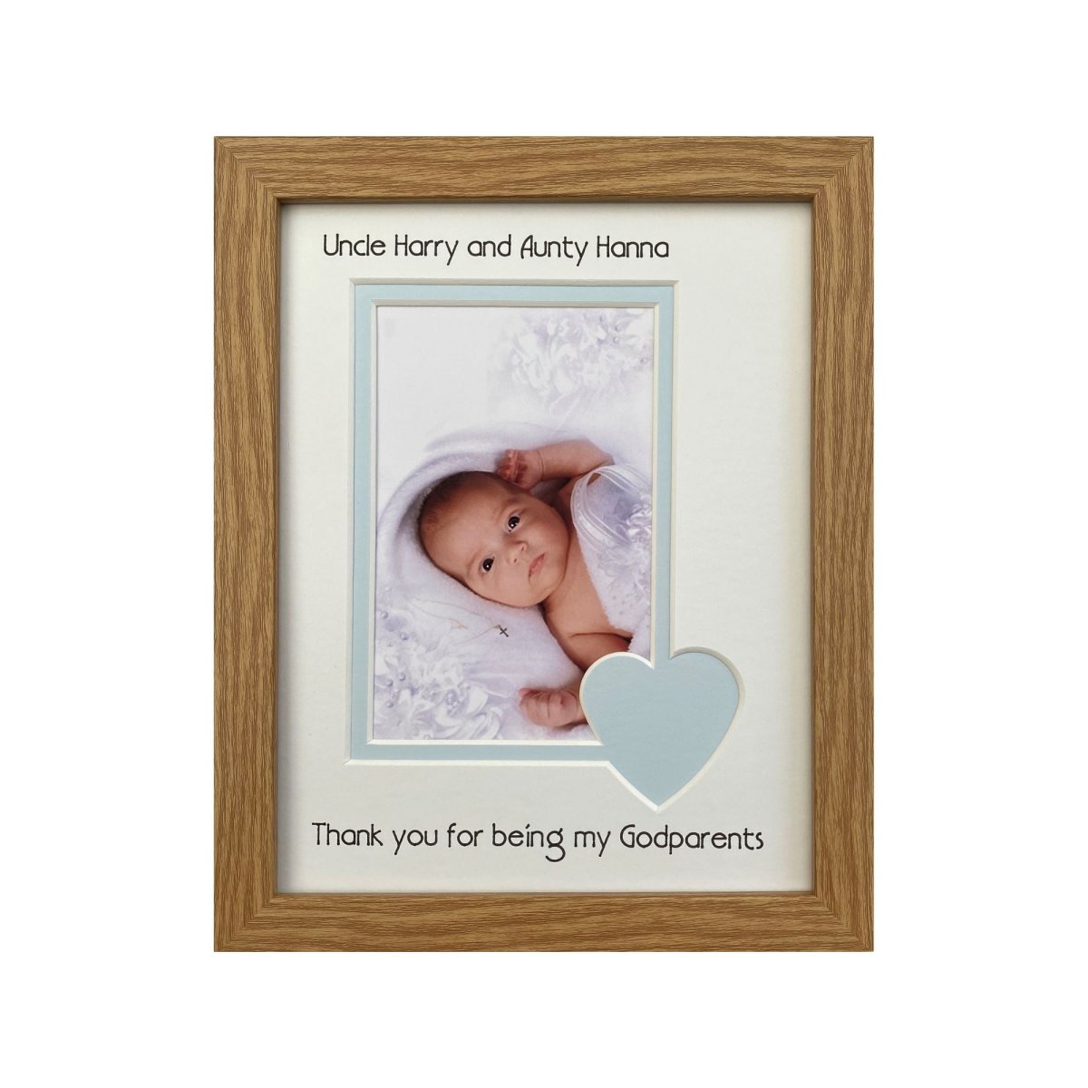 Thank you Godparents Picture Frame Landscape Portrait - Azana Photo Frames
