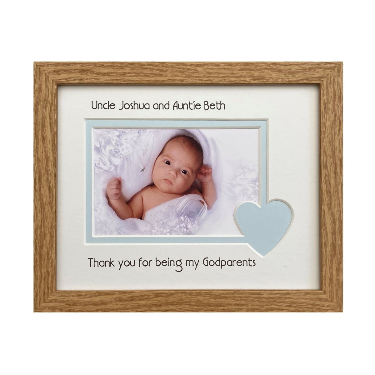 Thank you Godparents Picture Frame Landscape Portrait - Azana Photo Frames