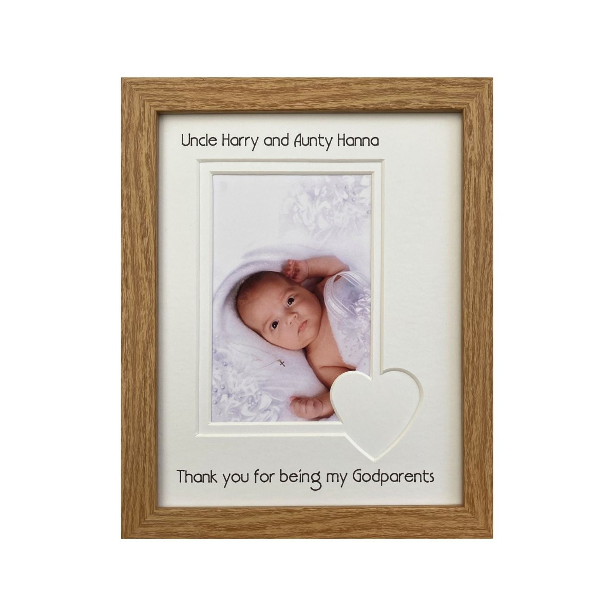 Thank you Godparents Picture Frame Landscape Portrait - Azana Photo Frames